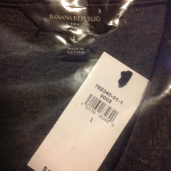 Banana Republic Men's Large Dark Gray Snap Closure Shirt Jackets- New with Tags - Picture 2 of 6